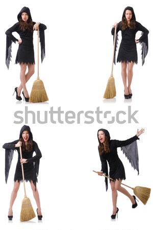 Groß Modell tragen Pelzmantel Mädchen Mode Stock foto © Elnur