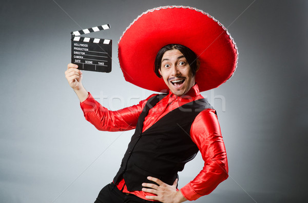 Foto stock: Mexicano · filme · conselho · engraçado · homem · filme