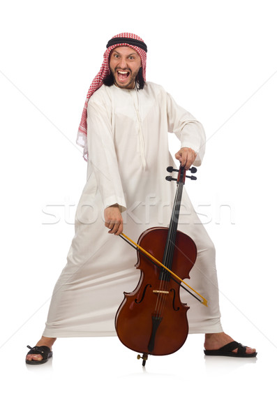 Emiraty człowiek gry instrument muzyczny sztuki koncertu Zdjęcia stock © Elnur