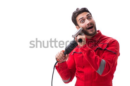 Woman boxer isolated on the white Stock photo © Elnur