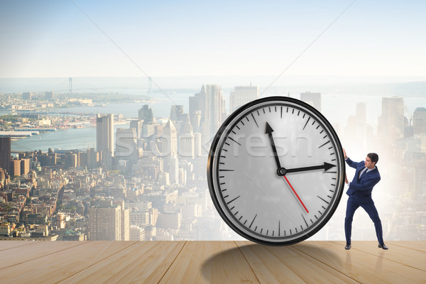 üzletember időbeosztás munka idő munkás vezetőség Stock fotó © Elnur