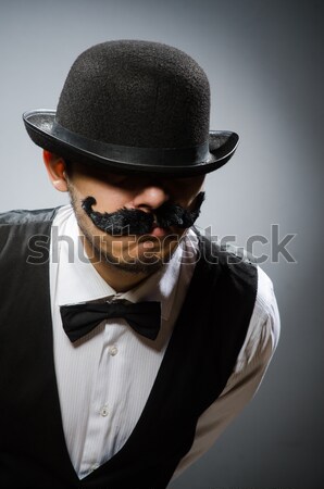 Funny concept with theatrical mask Stock photo © Elnur