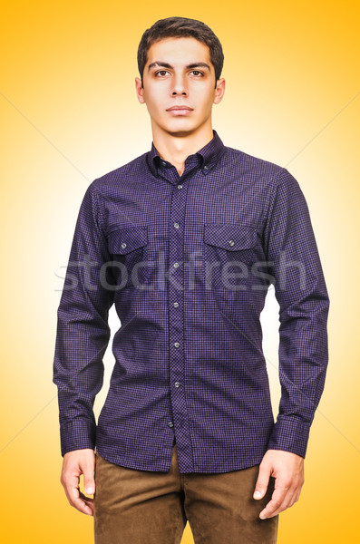 Homme tshirt isolé blanche modèle Shopping [[stock_photo]] © Elnur