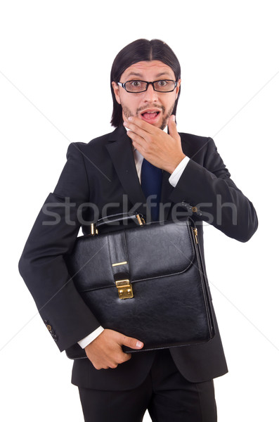 Young businessman isolated on the white background Stock photo © Elnur