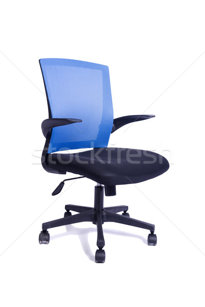 Blue office chair isolated on the white background Stock photo © Elnur