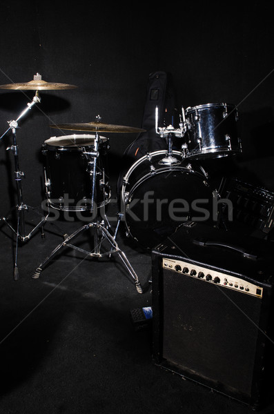 Set of musical instruments during concert Stock photo © Elnur