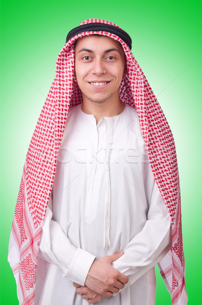 Young arab man isolated on white Stock photo © Elnur