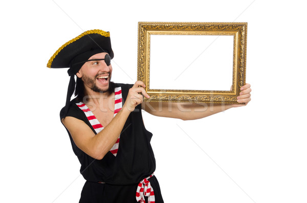 Man pirate isolated on the white background Stock photo © Elnur