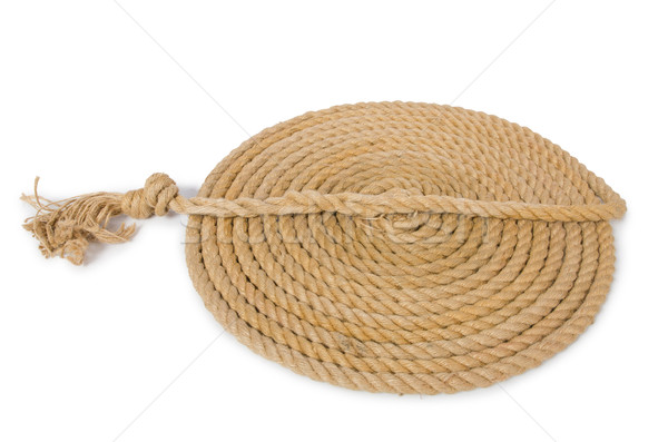 Concept with long hemp rope Stock photo © Elnur