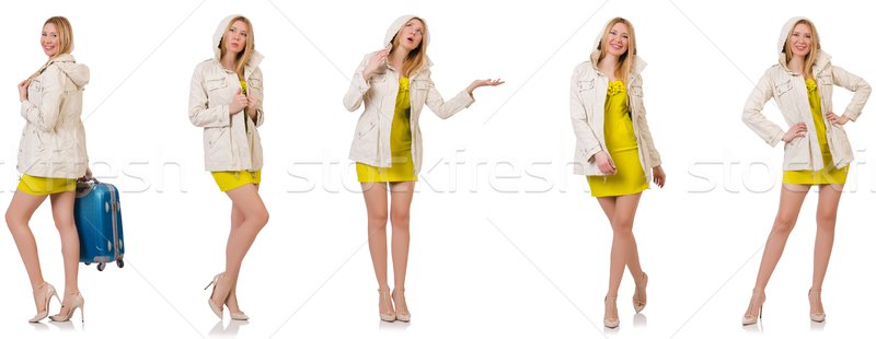 Woman in various poses isolated on white Stock photo © Elnur