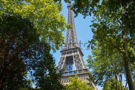 Eiffel tower on bright summer day Stock photo © Elnur