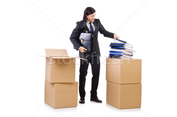 Stockfoto: Man · dozen · vol · werk · business · vak