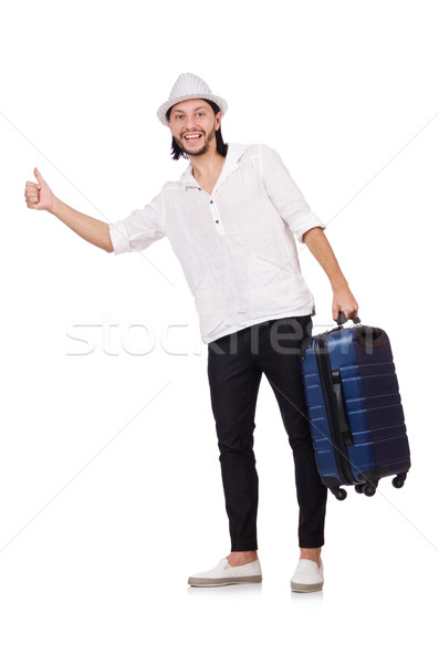 Travel vacation concept with luggage on white Stock photo © Elnur