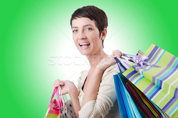 Girl after the shopping spree Stock photo © Elnur