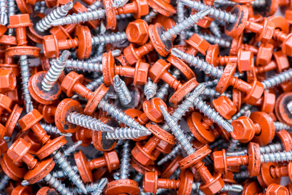 Many screws arranged as background Stock photo © Elnur