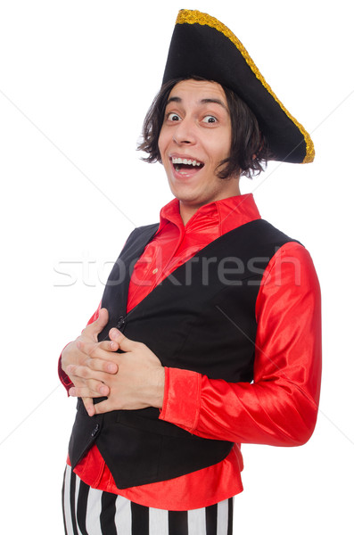 Funny pirate isolated on the white Stock photo © Elnur