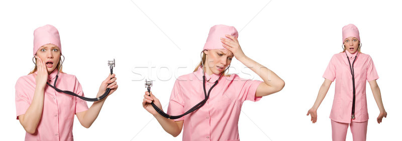 Woman doctor isolated on white Stock photo © Elnur