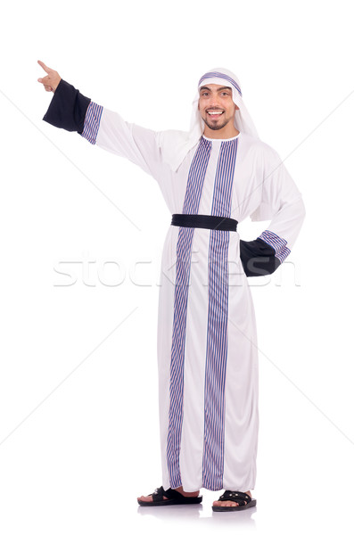 Arab man isolated on the white Stock photo © Elnur