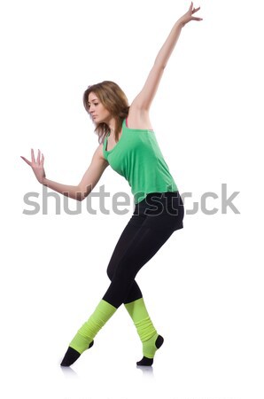 Fiatal tornász testmozgás fehér nő test Stock fotó © Elnur