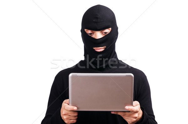 Hacker bilgisayar dizüstü bilgisayar klavye defter Stok fotoğraf © Elnur