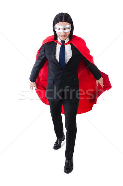 Man in red cover isolated on white Stock photo © Elnur