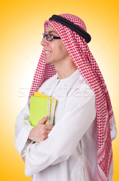Arab student isolated on white Stock photo © Elnur