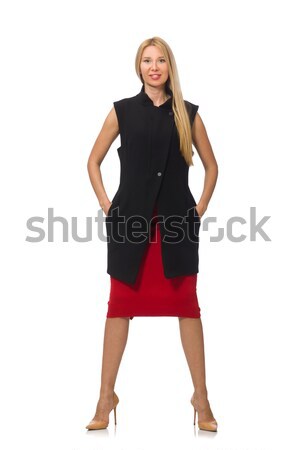 Bastante joven falda aislado blanco nina Foto stock © Elnur