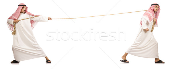 Tug of war concept isolated on white Stock photo © Elnur