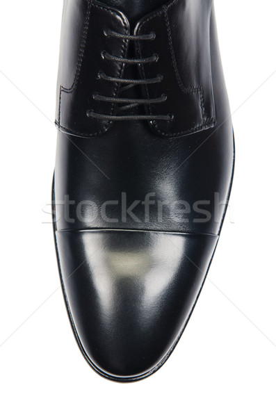Ponta masculino sapatos isolado branco moda Foto stock © Elnur