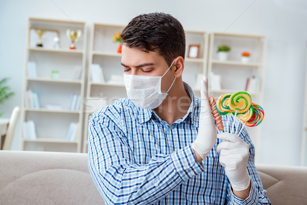 Homme souffrance allergie médicaux printemps alimentaire Photo stock © Elnur