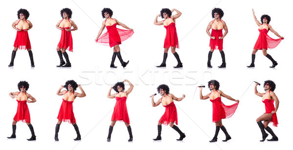 Man dressing in woman dress Stock photo © Elnur