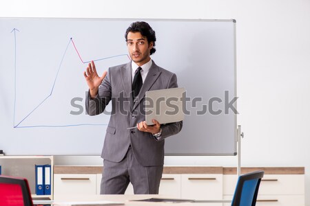 Man in thinking out of the box concept Stock photo © Elnur