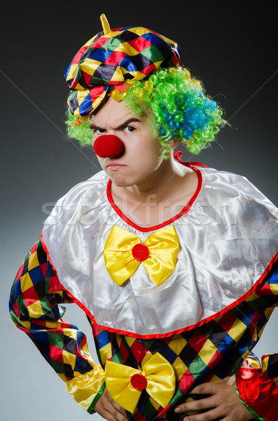 Grappig clown humor glimlach leuk hoed Stockfoto © Elnur