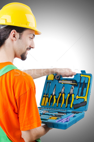 Repairman in coveralls in industrial concept Stock photo © Elnur