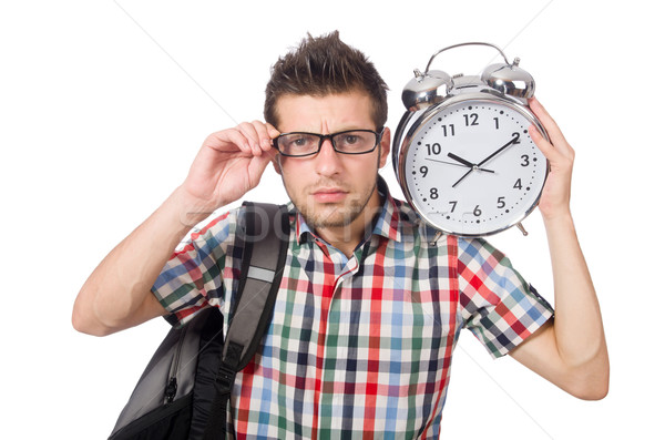 Student missing his deadlines isolated on white Stock photo © Elnur