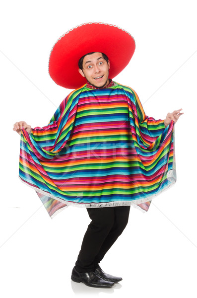 商业照片: 滑稽 · 墨西哥人 · 孤立 ·白· 男子