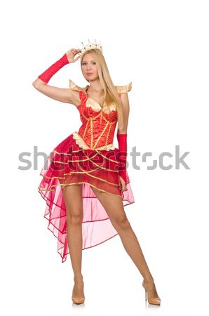 Stock photo: Woman waitress in oktoberfest concept