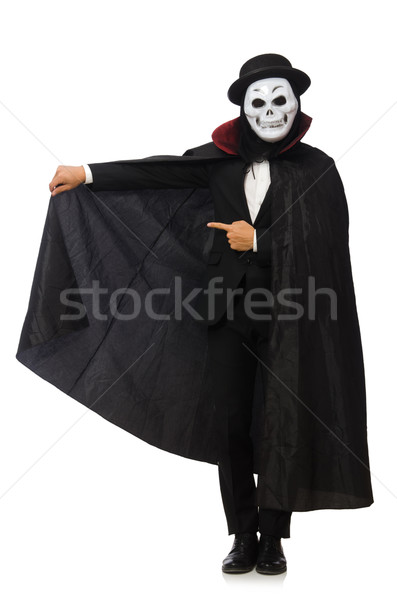 Człowiek scary maska odizolowany biały człowiek biały Zdjęcia stock © Elnur