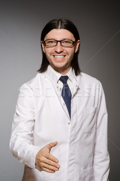 Młodych lekarz szary ręce człowiek szpitala Zdjęcia stock © Elnur