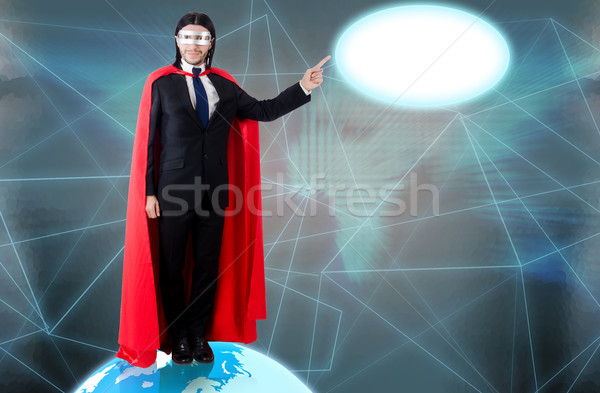 Man with superpowers ruling the world Stock photo © Elnur