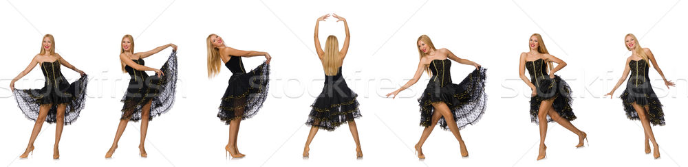 Stock photo: Composite photo of woman in various poses