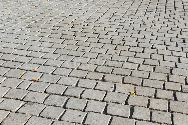 Old road paved with the cobble stones Stock photo © Elnur