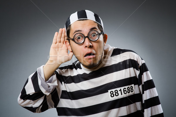 Prison inmate in funny concept Stock photo © Elnur