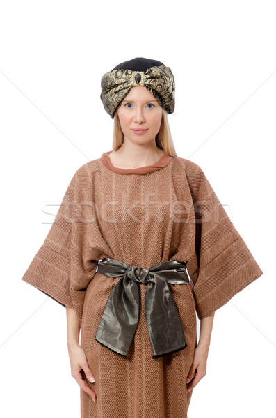 Woman in traditional arabian costume isolated on white Stock photo © Elnur