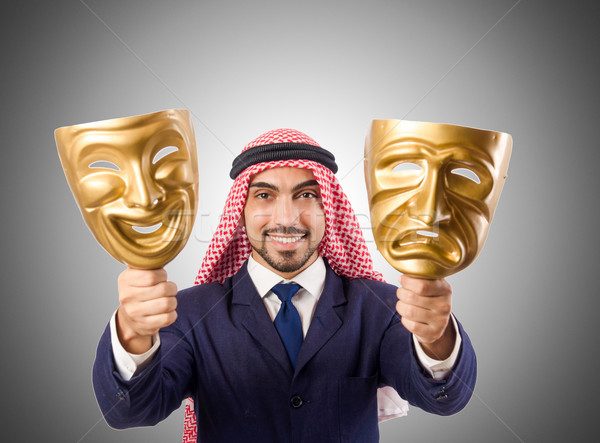 Arab man hypocrisy concept Stock photo © Elnur
