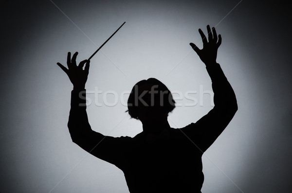 Funny conductor in musical concept Stock photo © Elnur