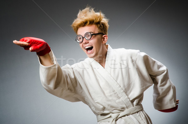 Funny boxer in sport concept Stock photo © Elnur