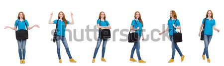 The composite photo of woman in various poses Stock photo © Elnur