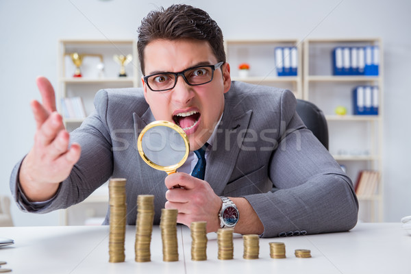 Businessman with golden coins in business growth concept Stock photo © Elnur
