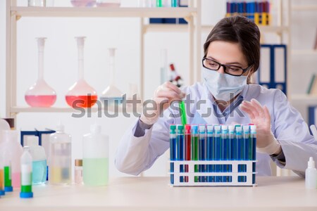 Doctor working in the lab Stock photo © Elnur
